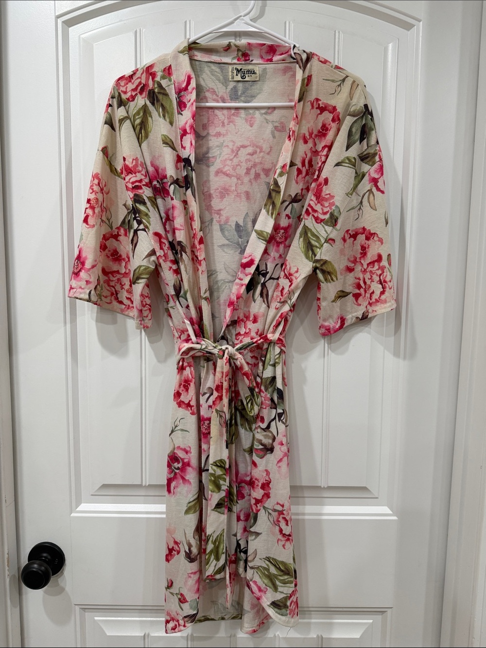 EUC Show Me Your Mumu Brie Floral Kimono Robe Garden of Blooms One Size